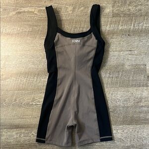 Women's Black and Brown Jumpsuit